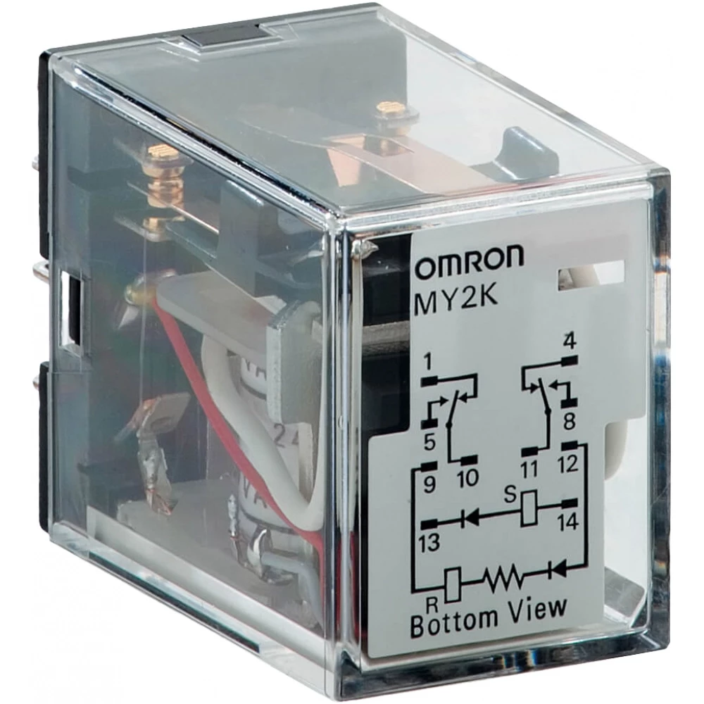 Omron Overige industriele relais Schakelrelais MY, 2 wisselcontacten, 12 VDC / 3 A, 2-polig, inst