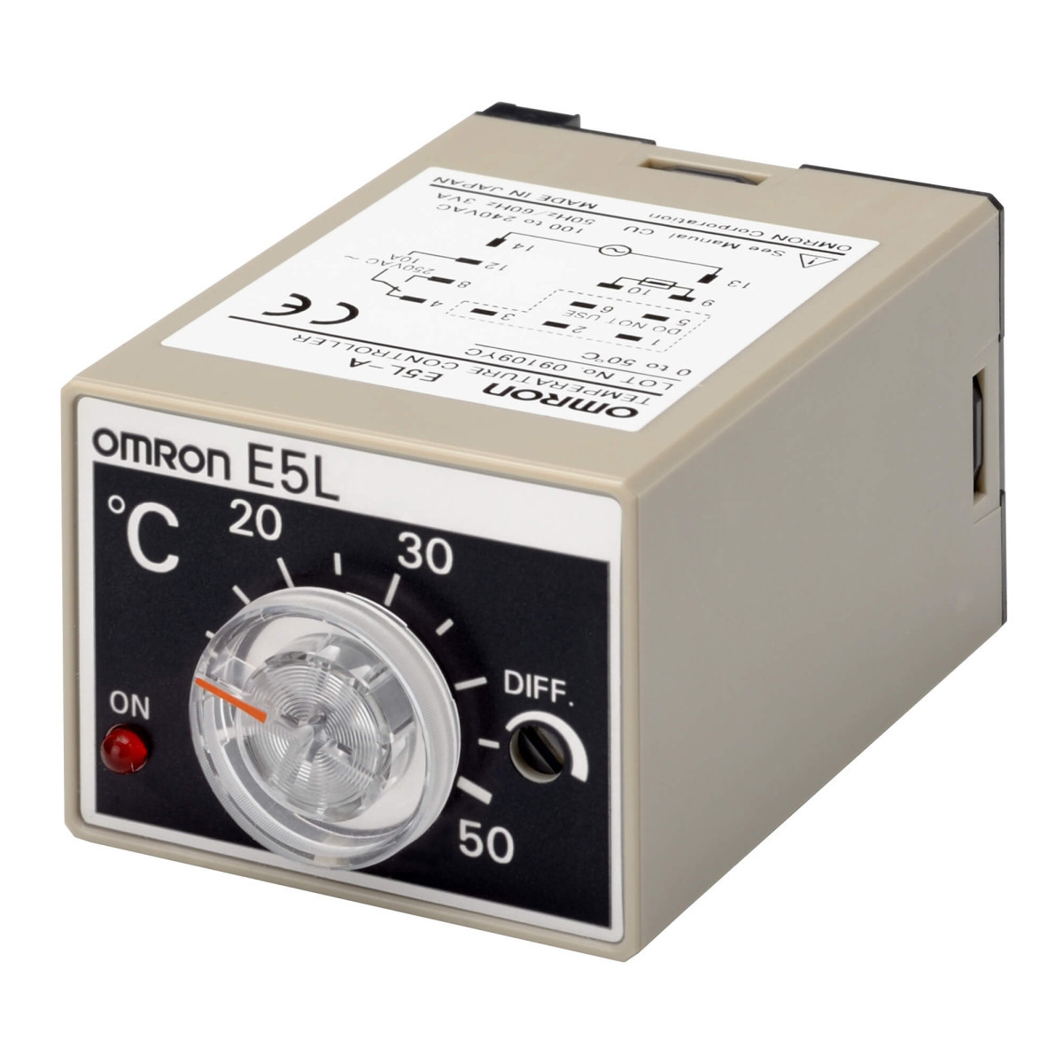 Omron Overige temp. & procesregelaars Temperatuurregelaar 48x36 MM, sensor ingang:thermistor , 100-240 vac,