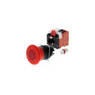 Omron Overige veiligheidscomponenten Noodstopschakelaar, met rode verlichting 220 vac, knopdiameter 40 MM,