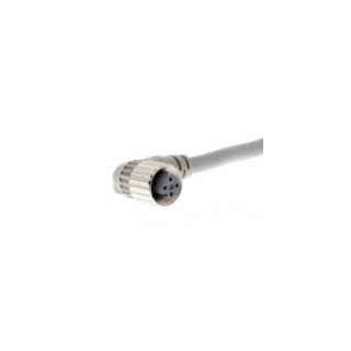 Omron Accessoiresbenaderingsschakelaars Kabelconnector M12, 4-pins, steek en insteek kabeleind, haaks, brandve