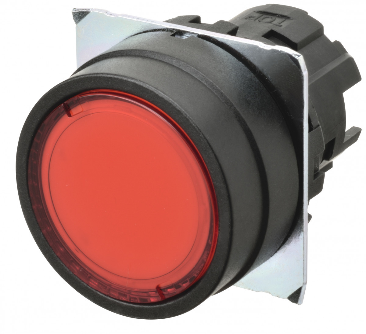 Omron Industriele schakelaars A22 Drukknop A22nz Ø22, plastic rand, vlak - laag, terugverend, transparan