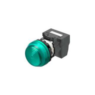 Omron Speciale industriele Schakelaars Indicatielamp M22N Ø22, compleet, ip66, bolle lens, groen, 24 VDC, pus
