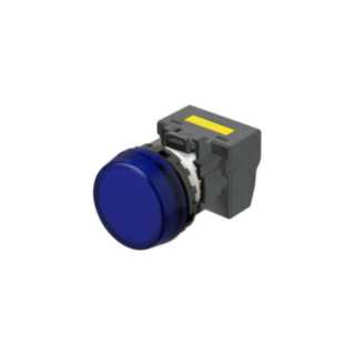 Omron Speciale industriele Schakelaars Indicatielamp M22N Ø22, compleet, ip66, licht bolle lens, blauw, 220-2