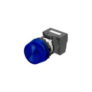 Omron Speciale industriele Schakelaars Indicatielamp M22N Ø22, compleet, ip66, trapezium lens, blauw, 24 VDC,