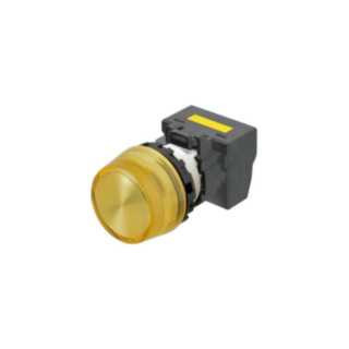 Omron Speciale industriele Schakelaars Indicatielamp M22N Ø22, compleet, ip66, trapezium lens, geel, 220-240