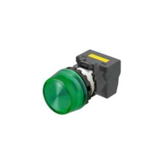 Omron Speciale industriele Schakelaars Indicatielamp M22N Ø22, compleet, ip66, trapezium lens, groen, 220-240