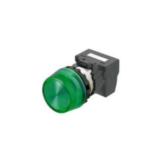 Omron Speciale industriele Schakelaars Indicatielamp M22N Ø22, compleet, ip66, trapezium lens, groen, 24 VDC,