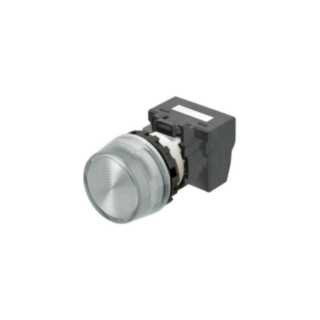 Omron Speciale industriele Schakelaars Indicatielamp M22N Ø22, compleet, ip66, trapezium lens, wit, 24 VDC, P