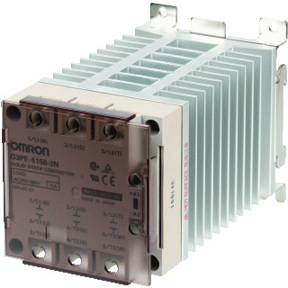 Omron SSR 3-fasen 3 schakelelementen incl.koellichaam led-indicatie afd