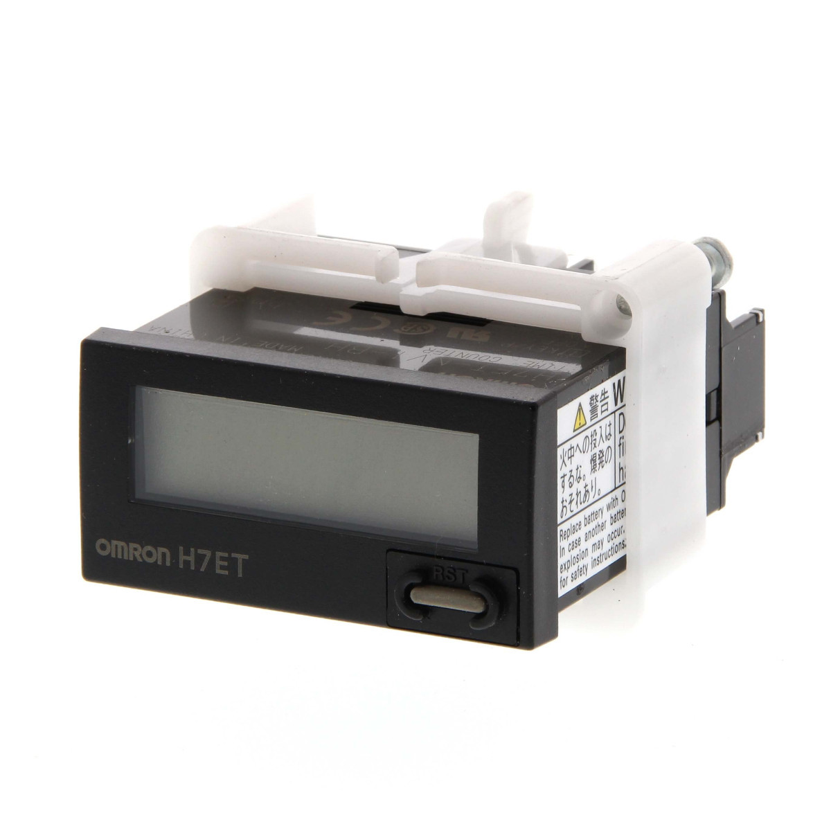 Omron Tellers H7EC/R/T 48x24 MM, LCD-7 cijfers, zwart, incl. batterij, NPN/PNP in, 999H59M59S
