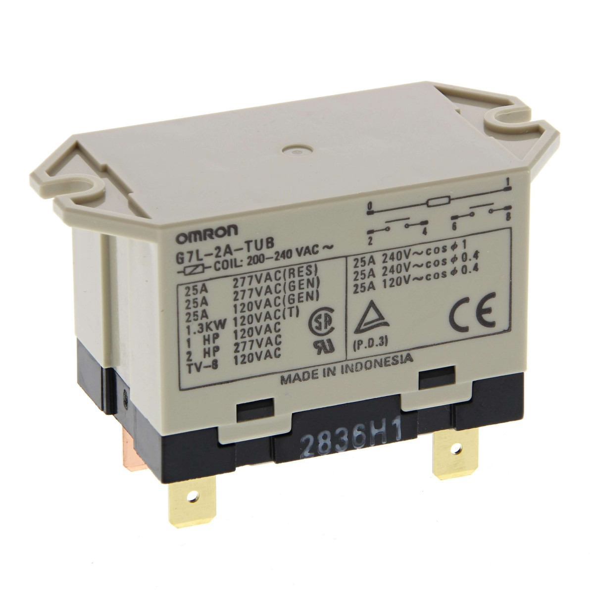 Omron Industrial relays schakelrelais nom.stuurstroomsp.150-264V ac