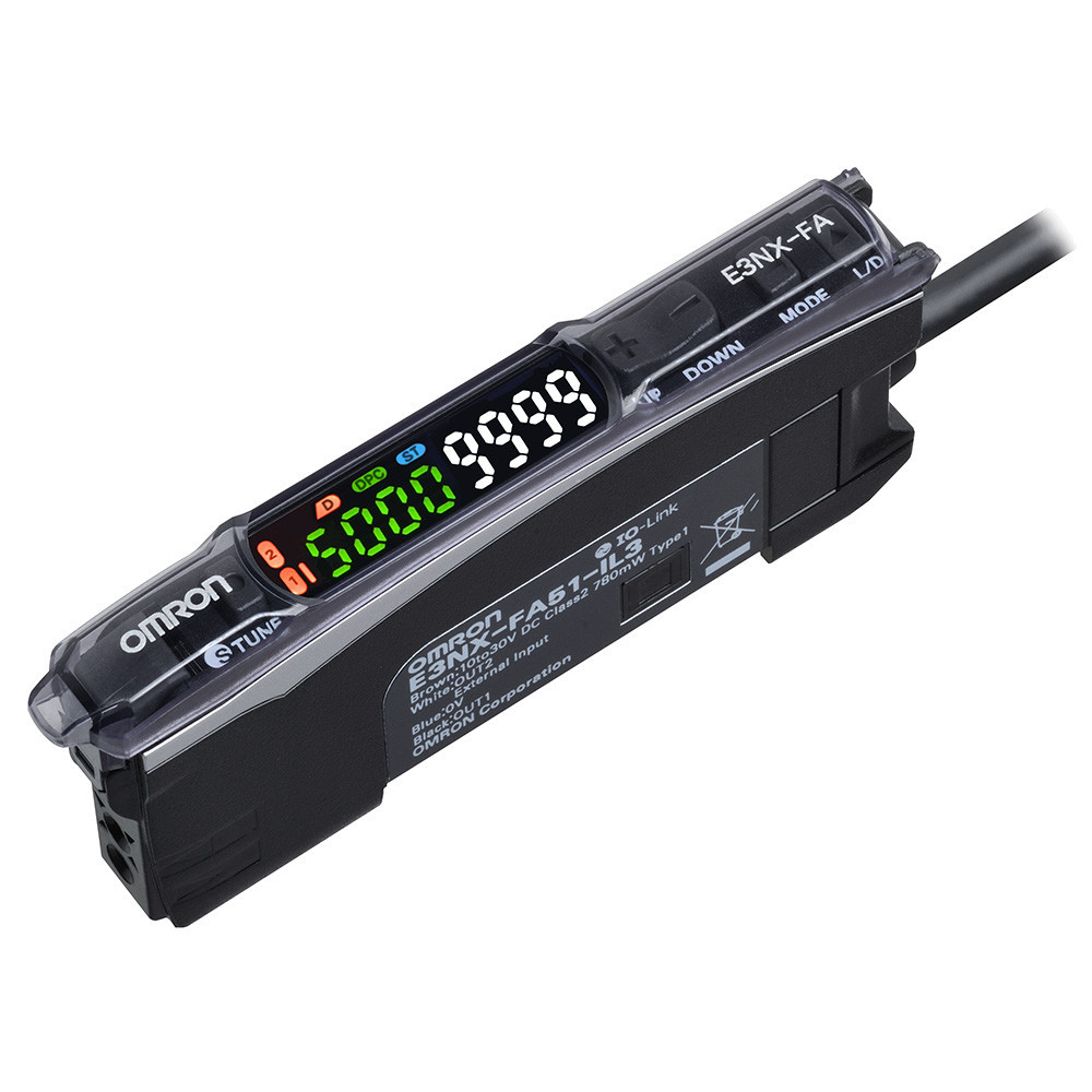 Omron Vezelversterkers Fiber Amplifier, io-link, twin digital display, smart tuning, PNP, dou