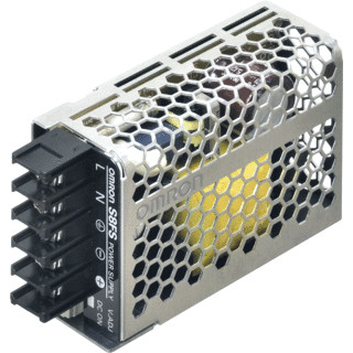 Omron Voeding S8JC-ZS,12DC/1,3a,15W,din-rail,200-240ac in,met behuizing