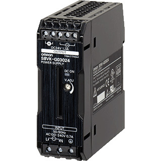 Omron Voeding S8VK-G,5DC/5a,30W,din-rail,100-240ac in,met behuizing