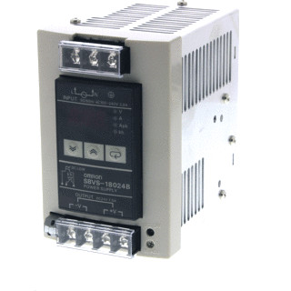 Omron Voeding S8VS,24DC/7,5a,180W,din-rail,100-240ac in,met behuizing
