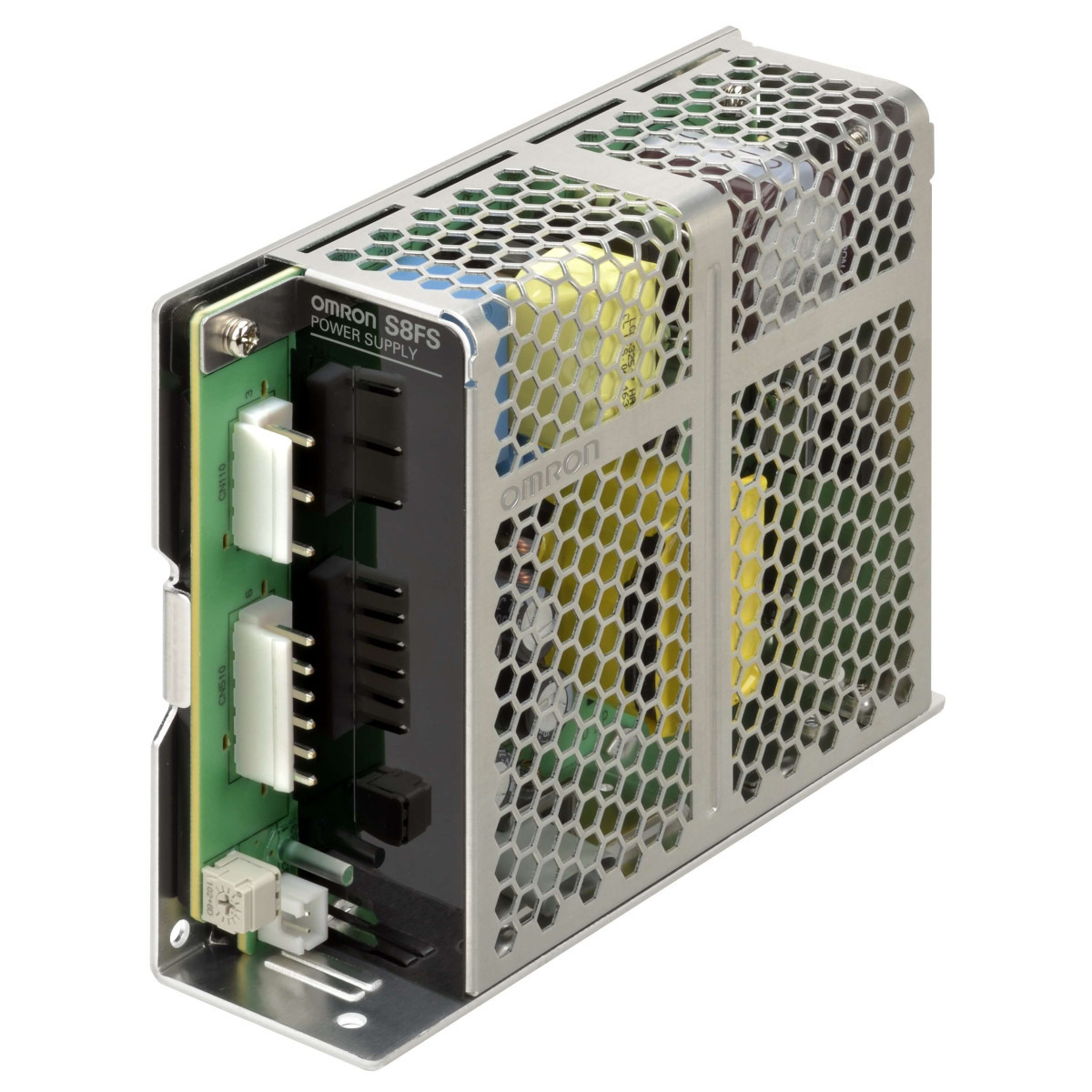Omron Voedingen S8FS Power Supply, 100W, 100-240 vac input, 24 VDC, 4.5 A output, direct mo