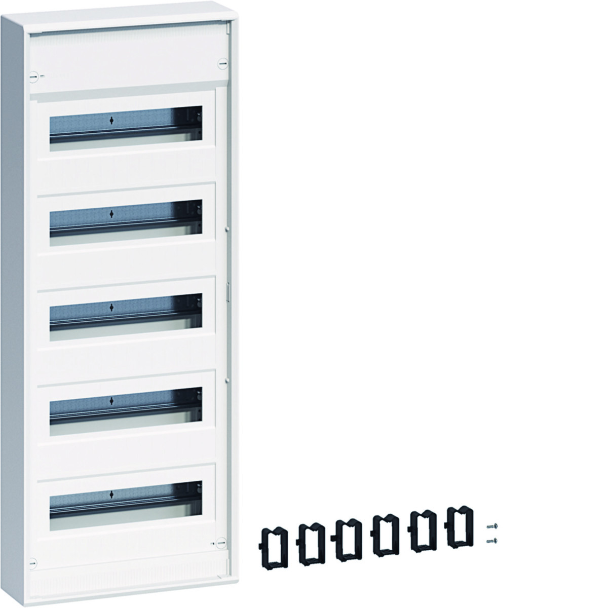 Opbouwverdeler Volta ip30, 705 X 305 MM, 5 X 12 modulen