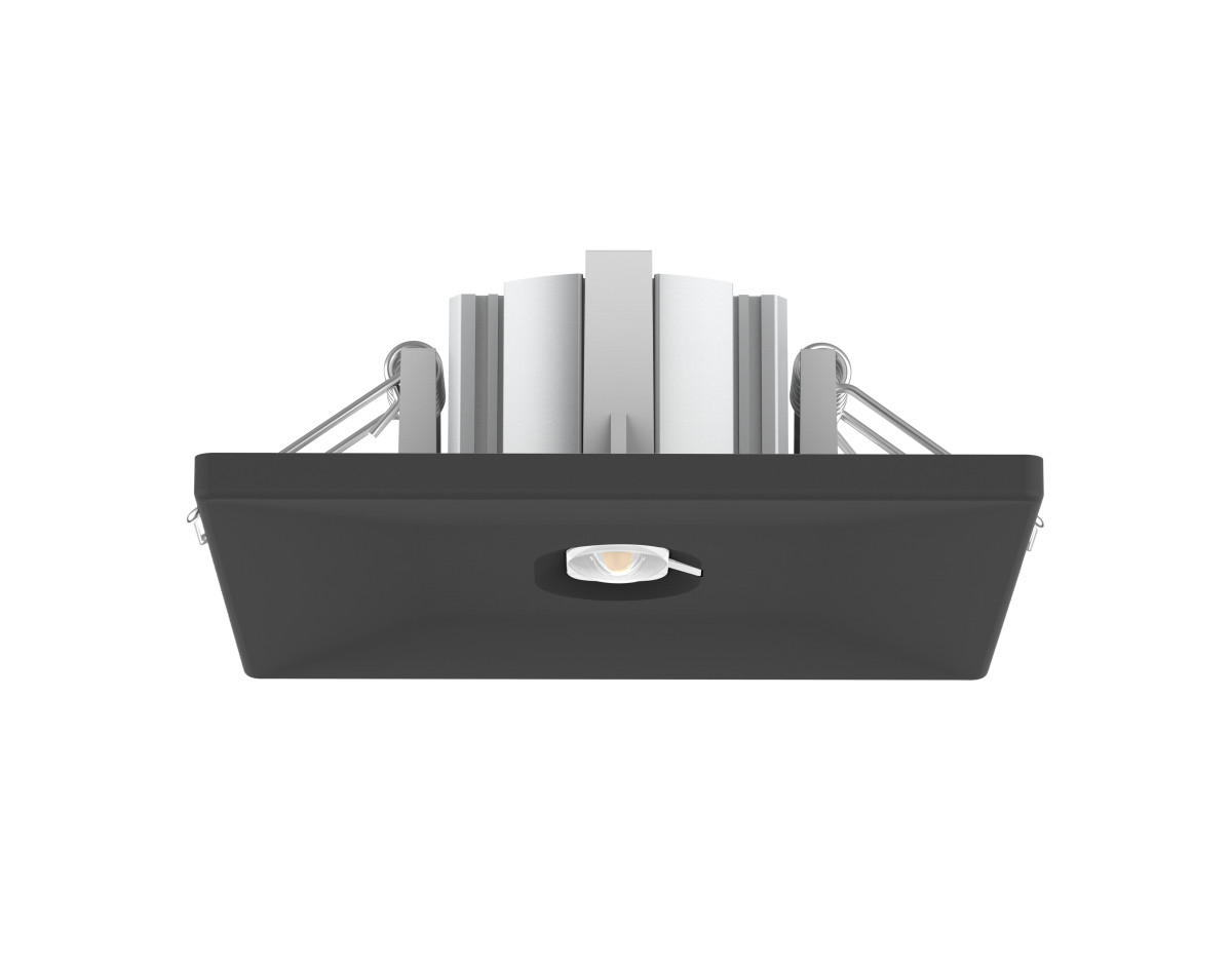 Opple Noodverlichting Inbouw-/Opbouwspot Ledem-Spot-E SQ80-3W-at-as/W-em3-BL