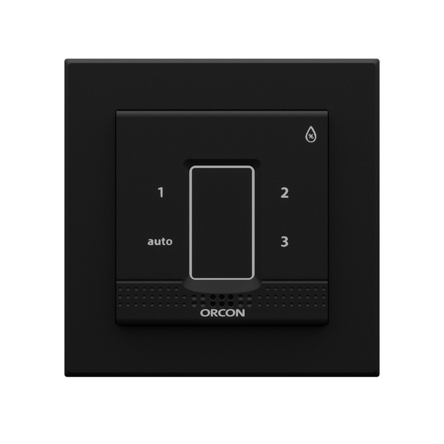 Orcon Toebehoren ventilatie Afdekkap En frame voor vocht bedieningssensor inbouw - zwart