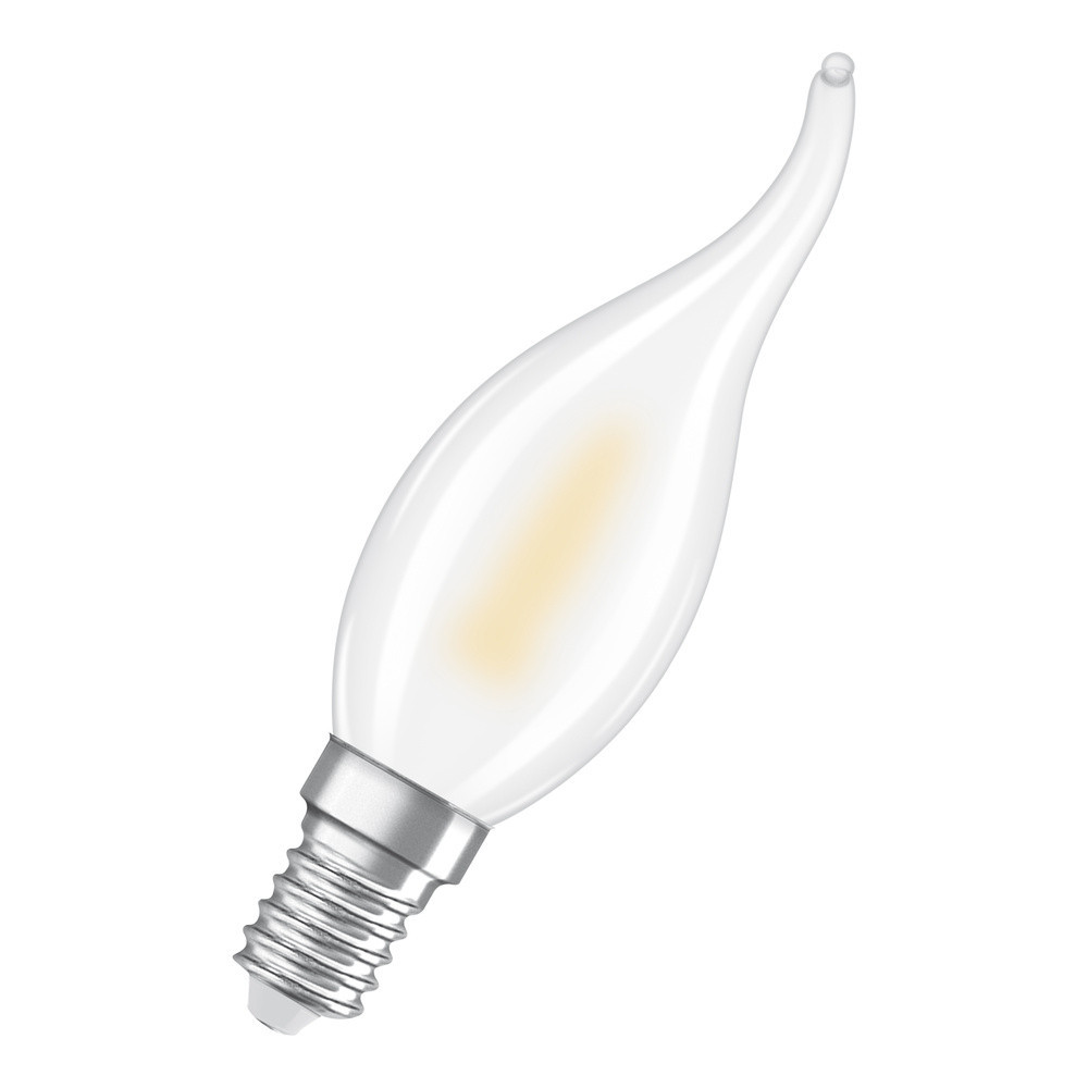 Osram LED lamps with flame effect Led Lamps with flame effect 1W 818 frosted e14