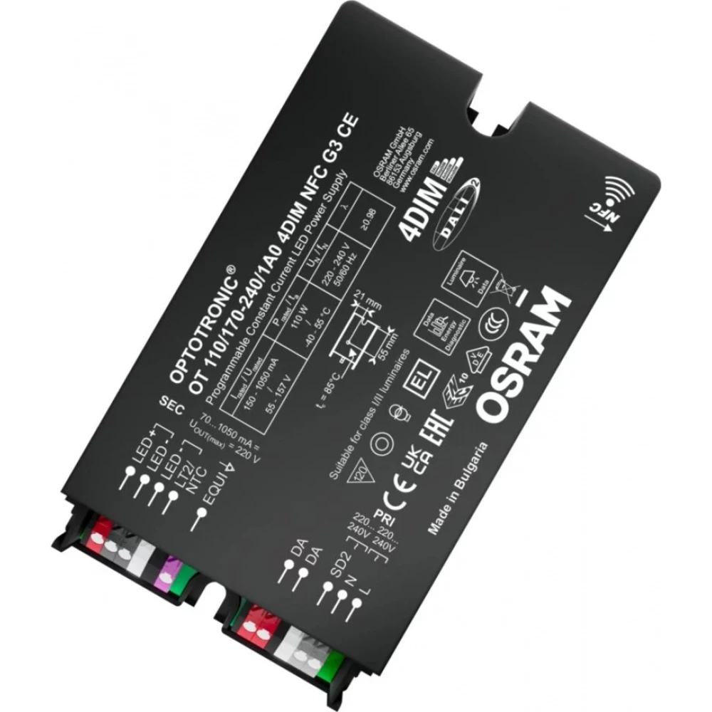 Osram OPTOTRONIC 4DIM NFC IP20 Optotronic 4dim NFC ip20 110/170-240/1a0 4dim NFC G3 ce