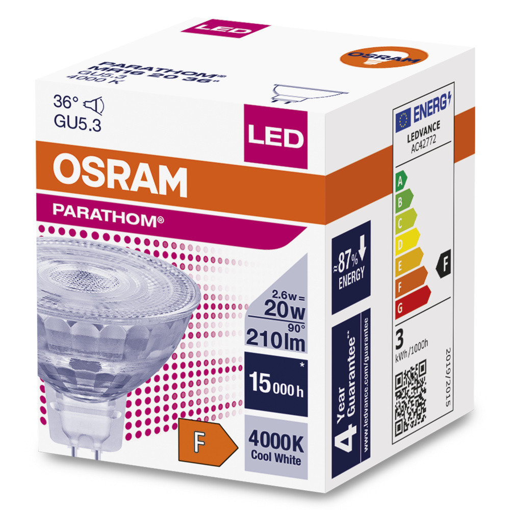 Osram PARATHOM® MR16 Parathom® MR16 2.6W 840 gu5.3