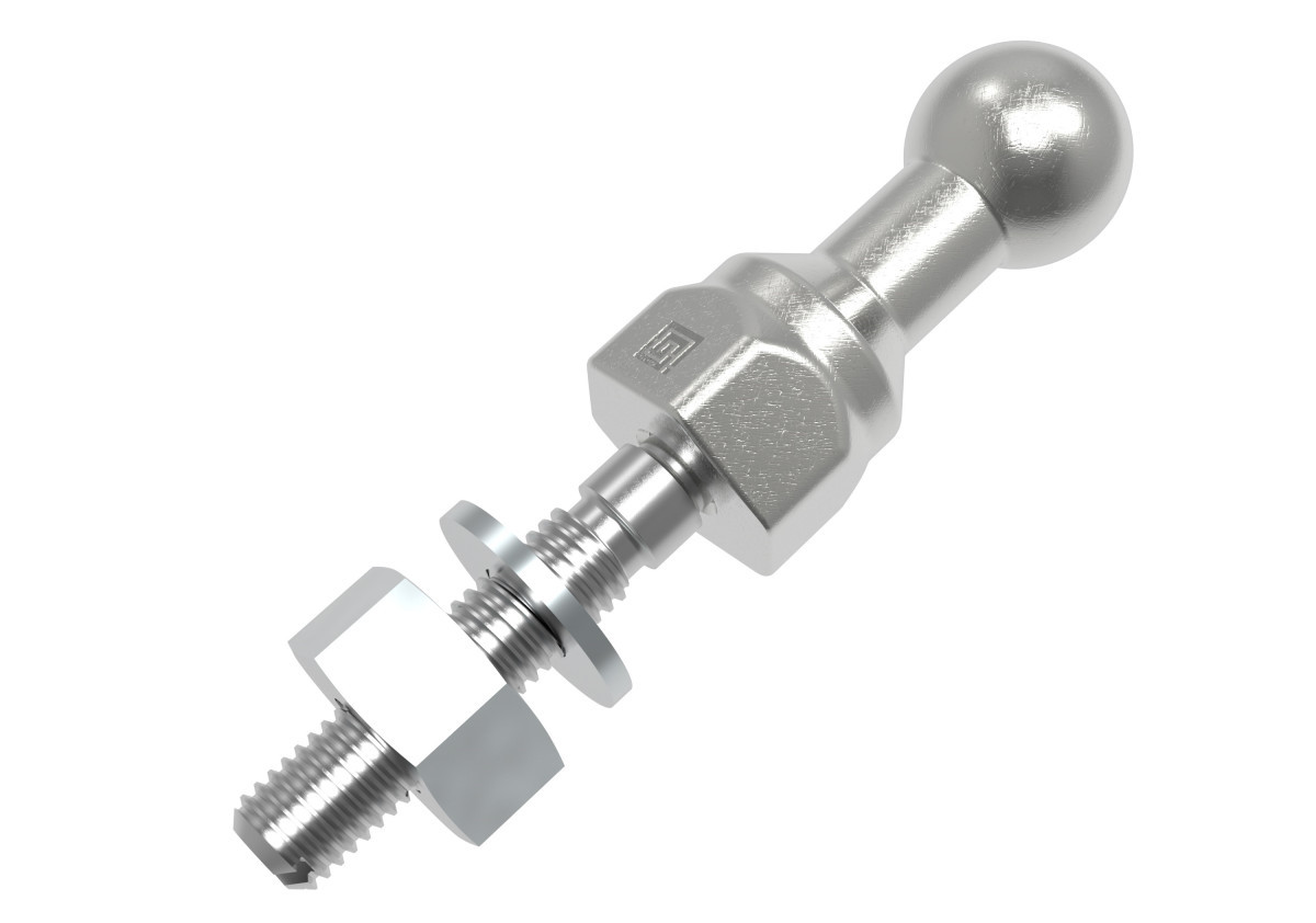 Ouneva VI03 - Grounding ball Aardingskogel Ø30MM schroefdraad M12 met M12 adapter