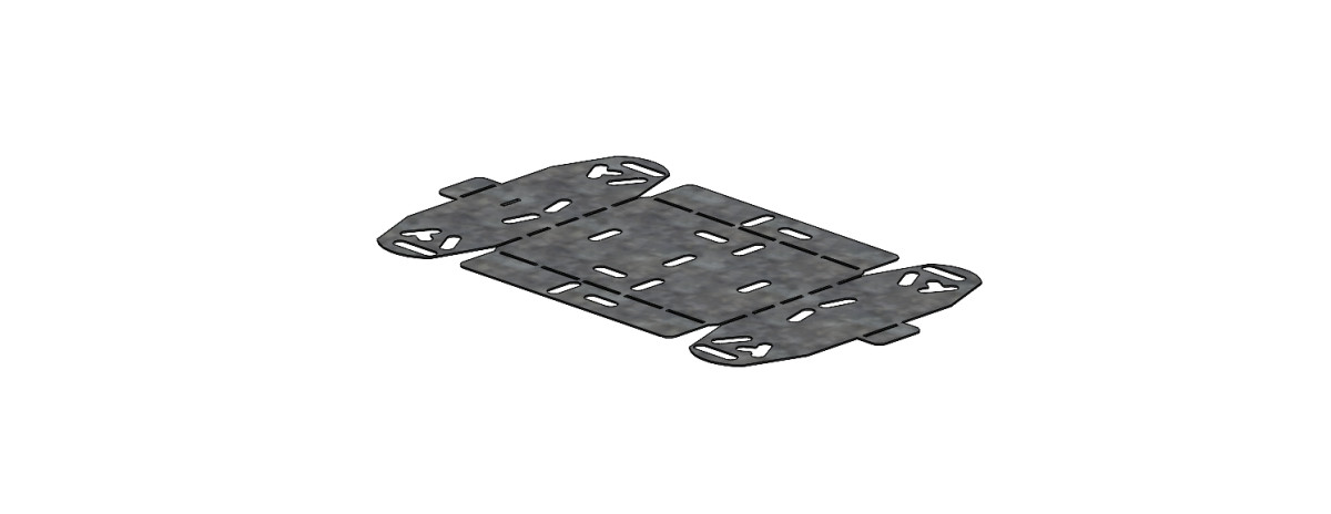 P31+ FP flexibel stijg- of vervalstuk 0-45° B150 H60 HR (ZNMG)