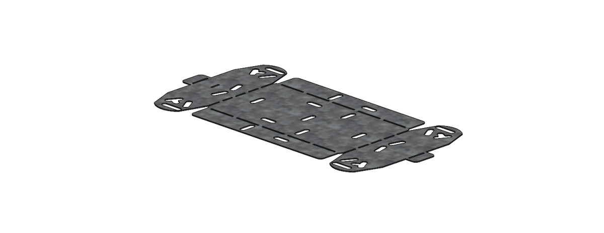 P31+ FP flexibel stijg- of vervalstuk 0-45° B200 H60 HR (ZNMG)