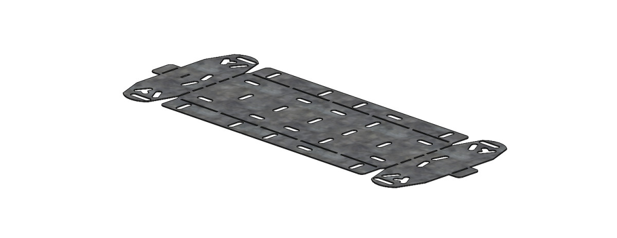 P31+ FP flexibel stijg- of vervalstuk 0-45° B300 H60 HR (ZNMG)