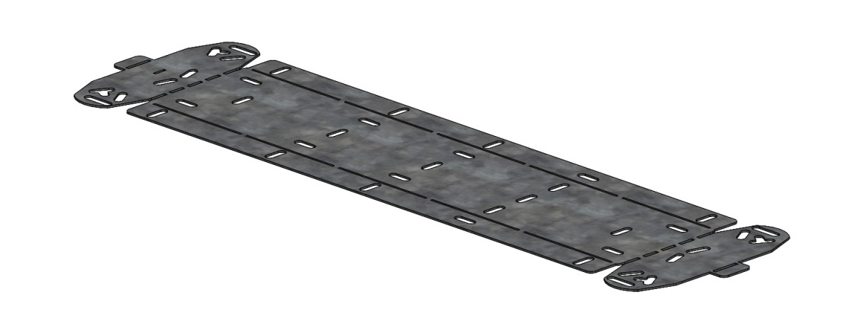 P31+ FP flexibel stijg- of vervalstuk 0-45° B500 H60 HR (ZNMG)