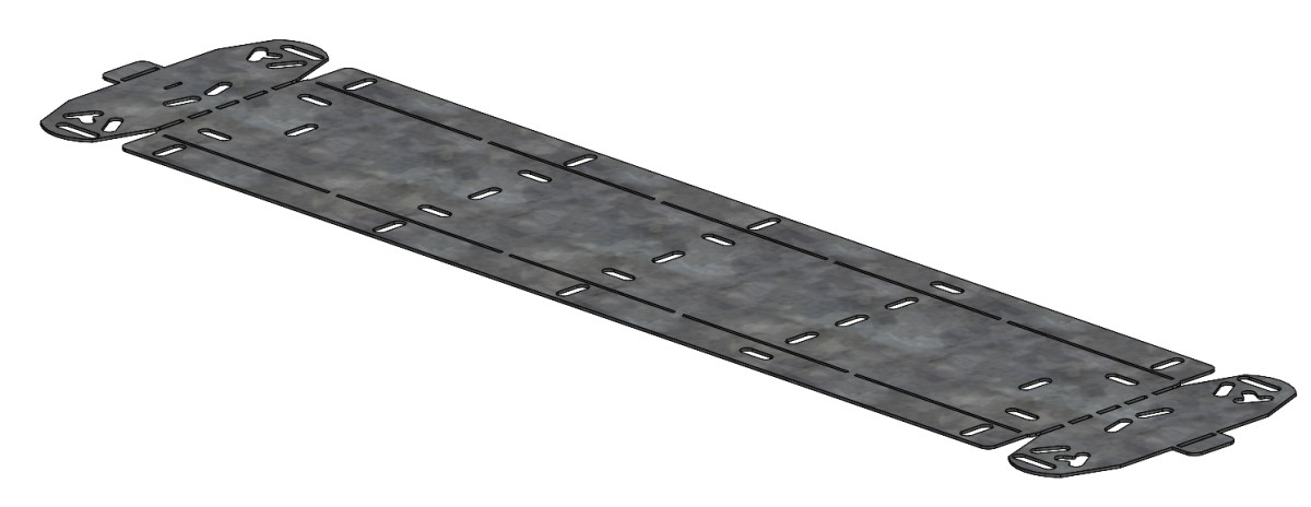 P31+ FP flexibel stijg- of vervalstuk 0-45° B600 H60 HR (ZNMG)