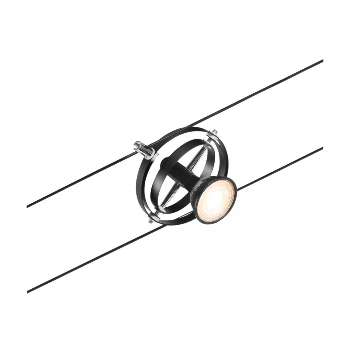 Paulmann Cardan wire spot max1x10w gu5.3 black M/C