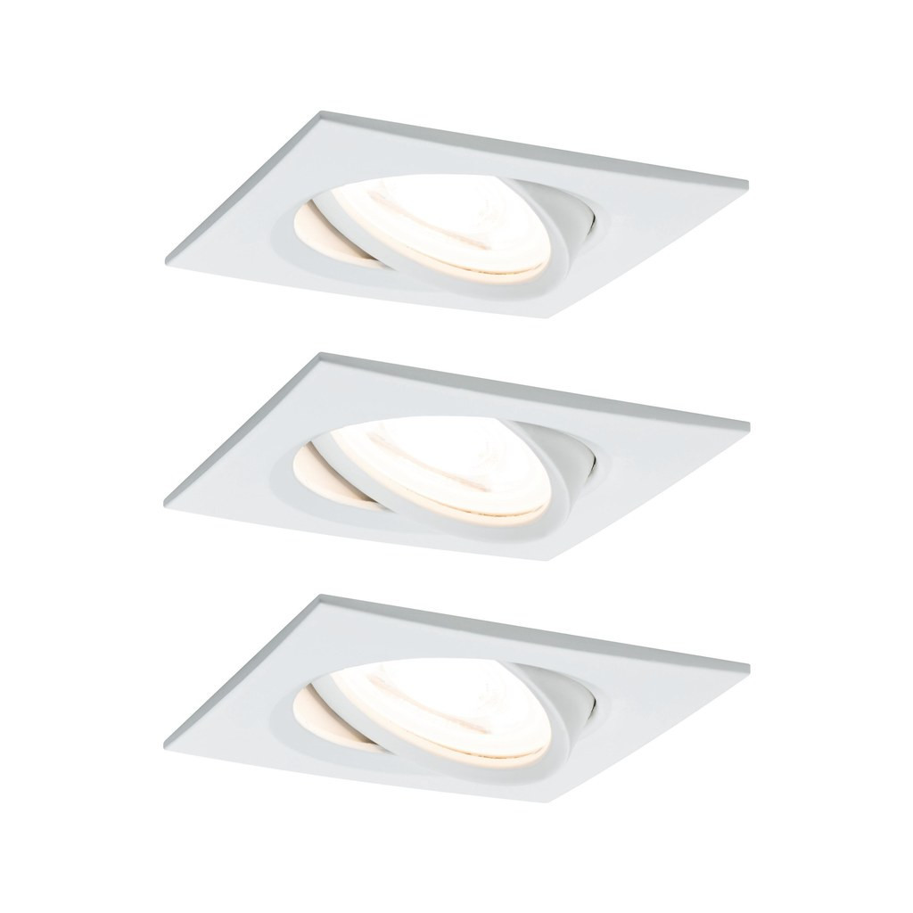Paulmann Nova Set nova coin vierk zwenkbaar led 3x6,5W