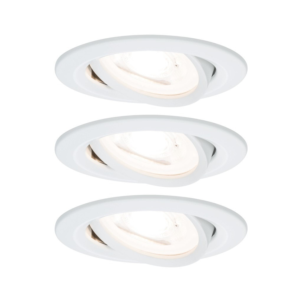 Paulmann Nova Set nova rond zwenk led 3x6,5W 230V gu10