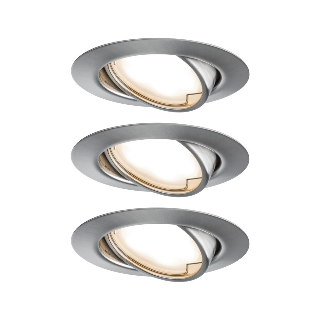 Paulmann Ebl base coin led zwenk 3x5w 230V ijzer