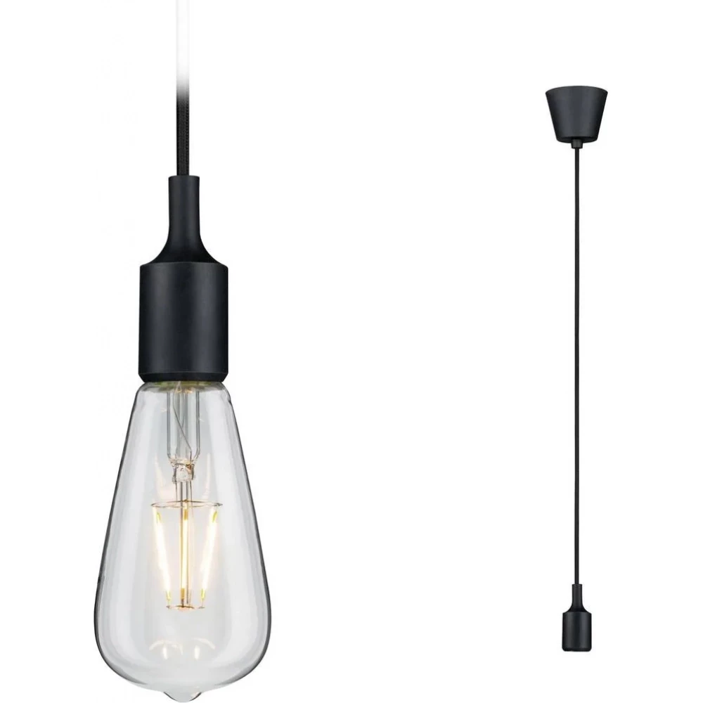 Paulmann Ketil pendant lum ip44 max1x20w e27 black