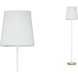 Paulmann Neordic Staande lamp Stellan E27 max. 20W Wit/Hout Textiel/Metaal/Hout