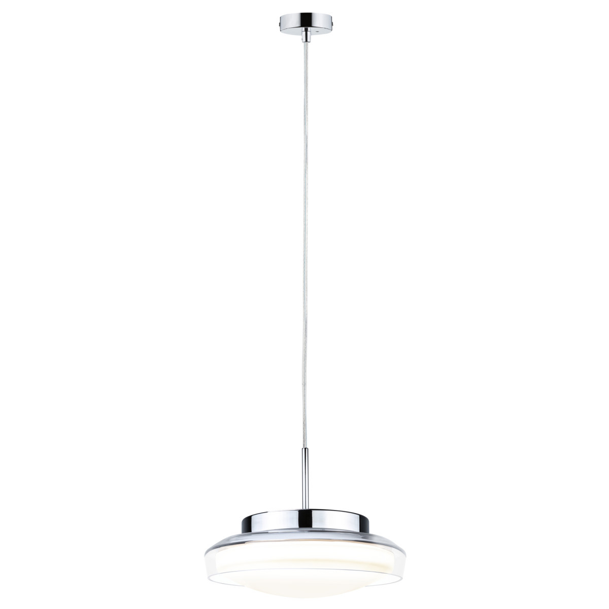 Paulmann Luena hanglamp 3000K ip44 chroom/clear