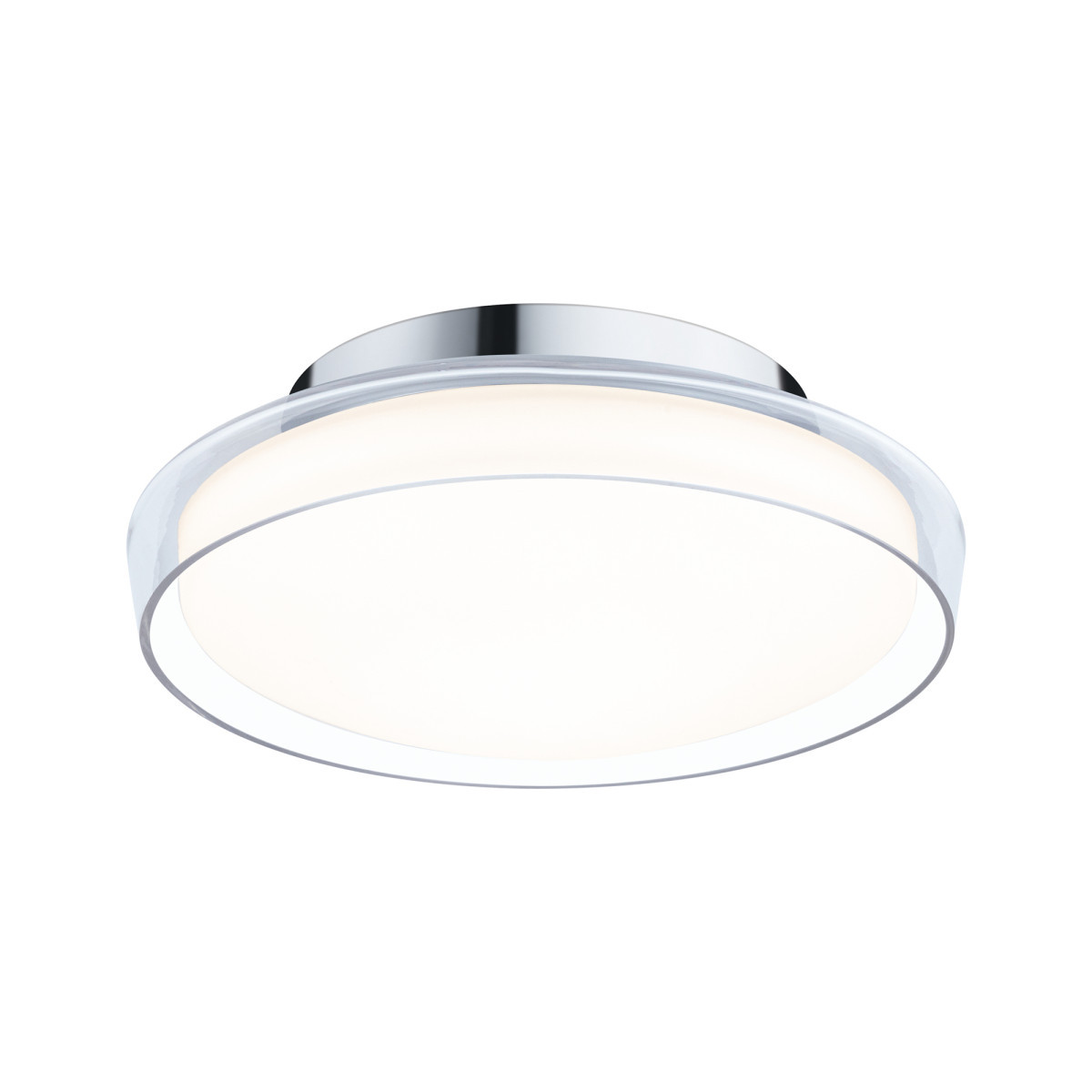 Paulmann Luena plafonniere 3000K ip44 chroom/clear