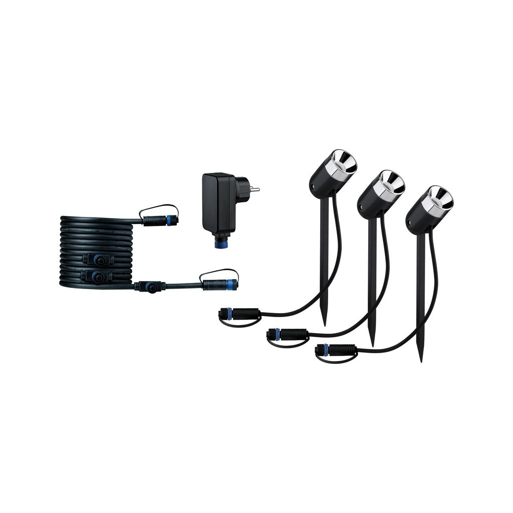 Paulmann Outdoor Plug & Shine Outd. P&S spot pike 3000K 24V anthrazit