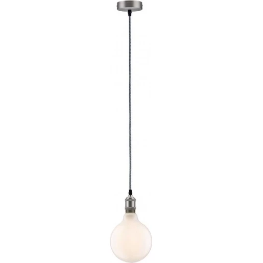 Paulmann Vintagependel 2M e27 grijs/nikkel geb.