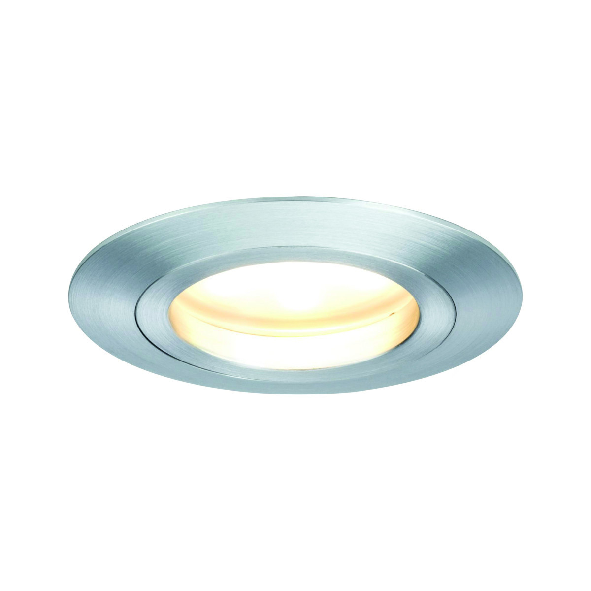 Paulmann Led coin 1x7w dimbaar, alu gedr., o80mm