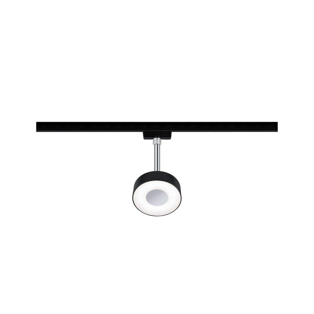 Paulmann Railsysteem Urail spot circle 1x5w black matt- dim