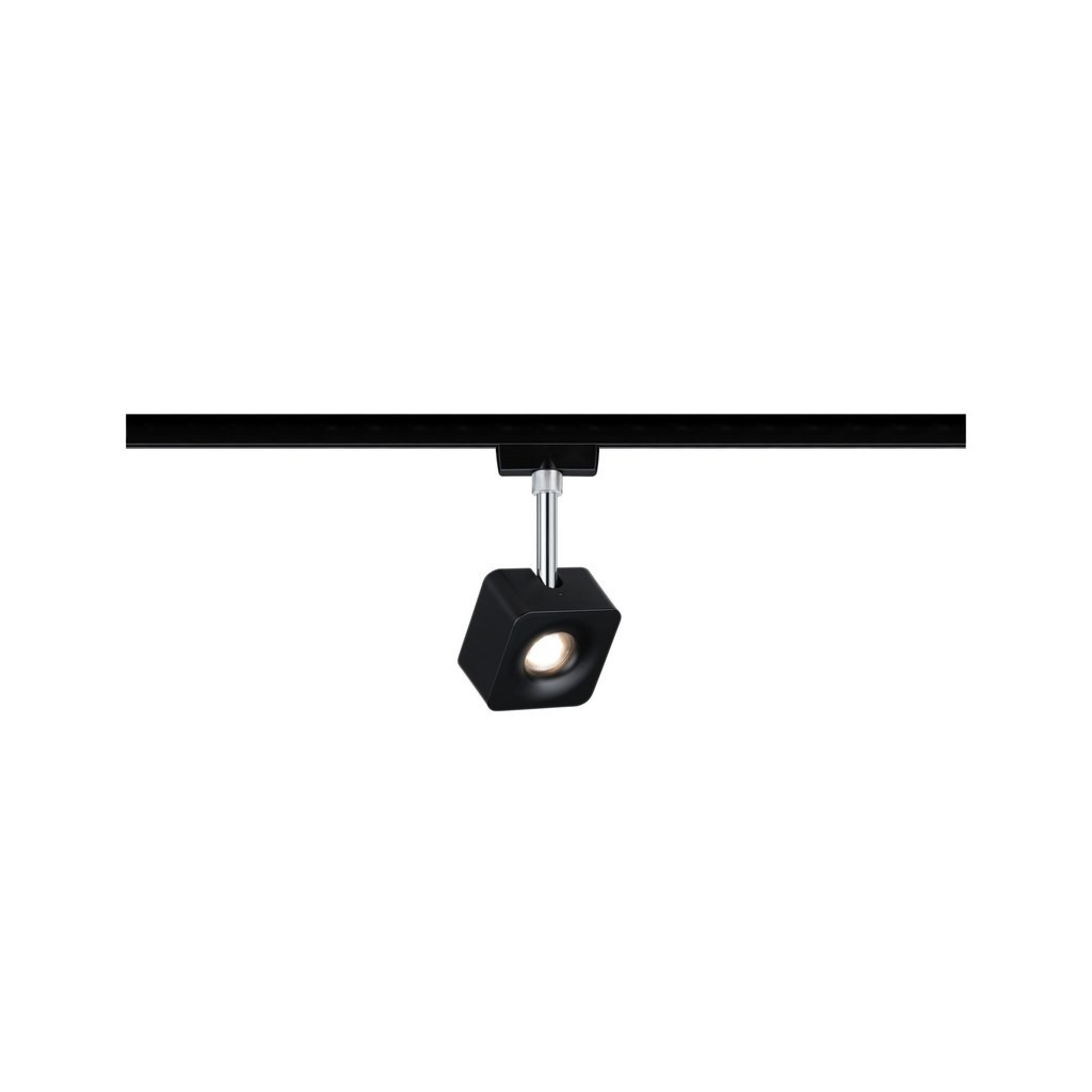 Paulmann Railsysteem Urail spot cube 1x8w black matt dim