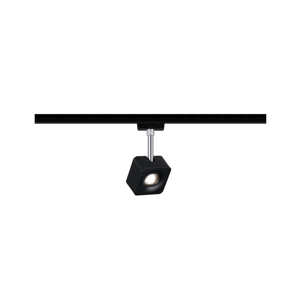 Paulmann Railsysteem Urail spot cube 1x8w black matt- dim
