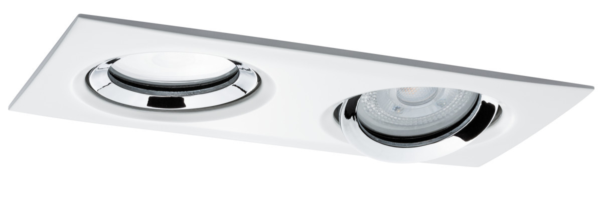 Paulmann SPOT 2-VOUD 14W VIERK WIT
