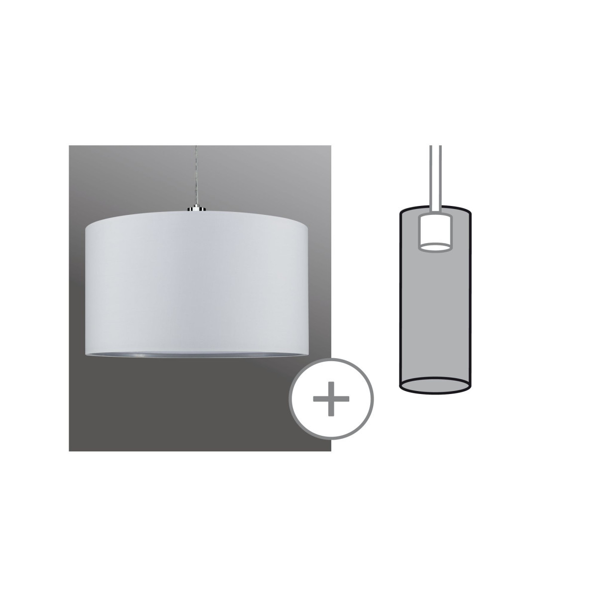 Paulmann Urail 2easy shade tessa max. 50W white F