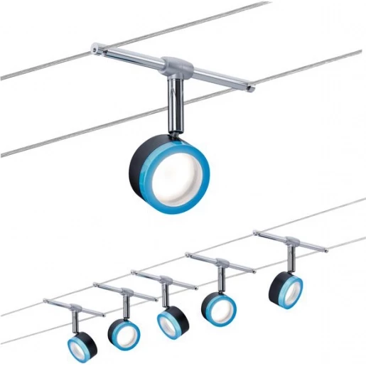 Paulmann WT blueled 5x4w SCHW/BL/CHR