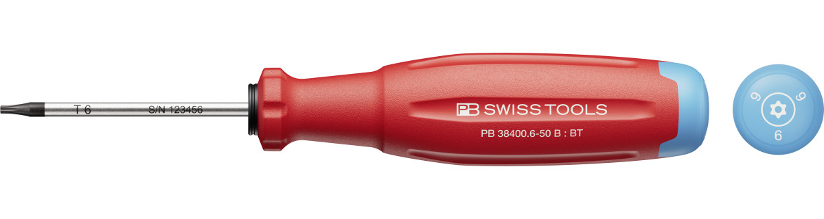 PB Swiss Tools Bevestigingsgereedschap PB Swissgrip evo torx tamper resitant schroevendraaier 38400 B t6x50mm